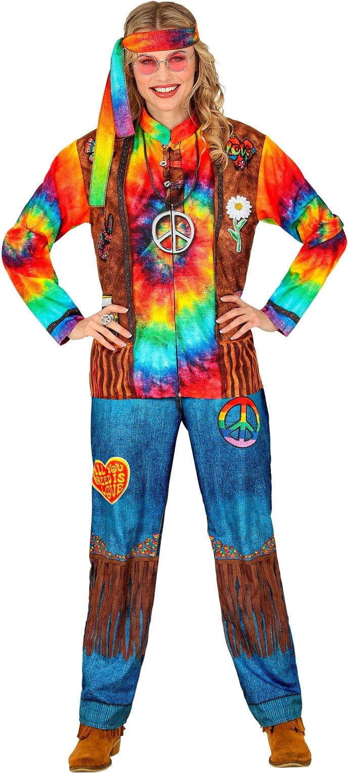 Hippie Kostuum Regenboog Dames Heren