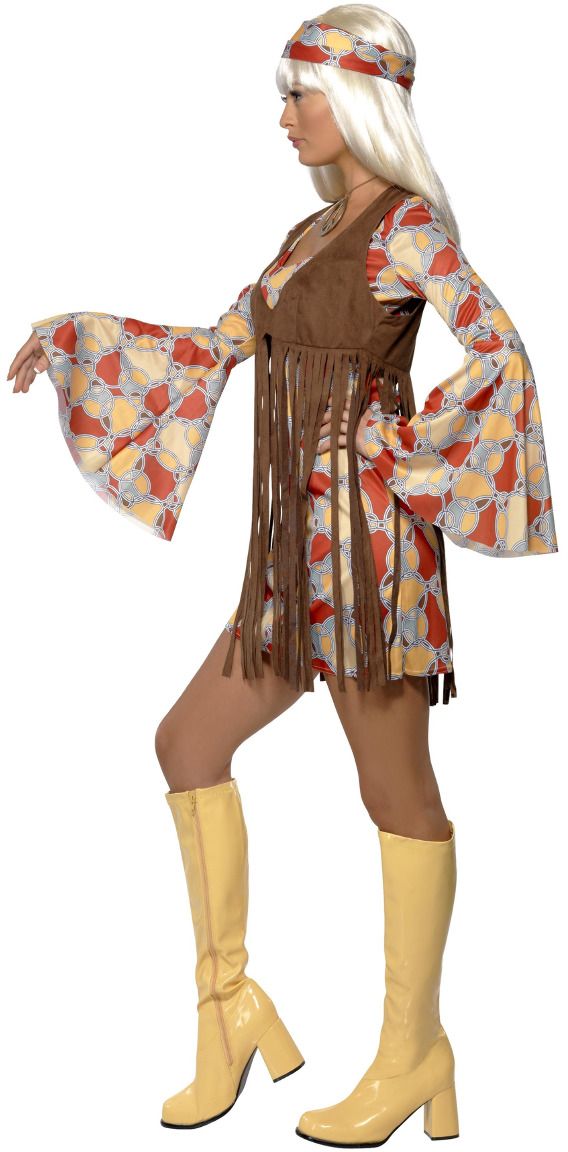 Kleding Gender-neutrale kleding volwassenen Gilets 1960's Boho Hippie Woodstock Steampunk Western Handgeschilderd leren vest met franje 