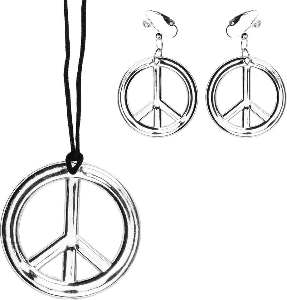 Hippie peace juwelen setje
