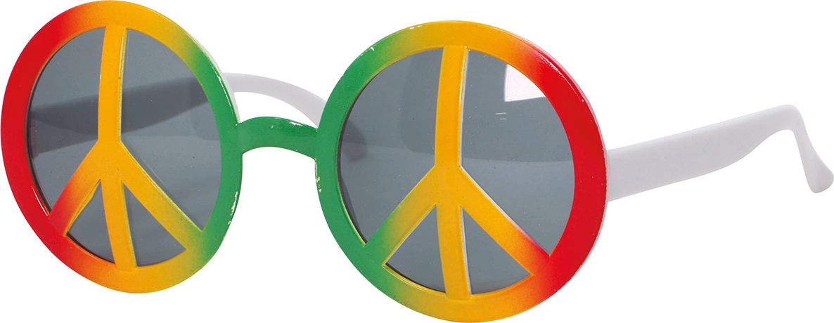 Hippie Peaceteken Bril