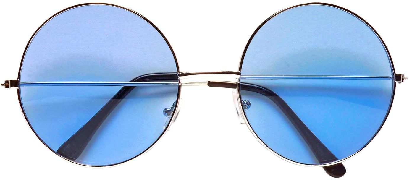 Hippie Retro Bril Blauw