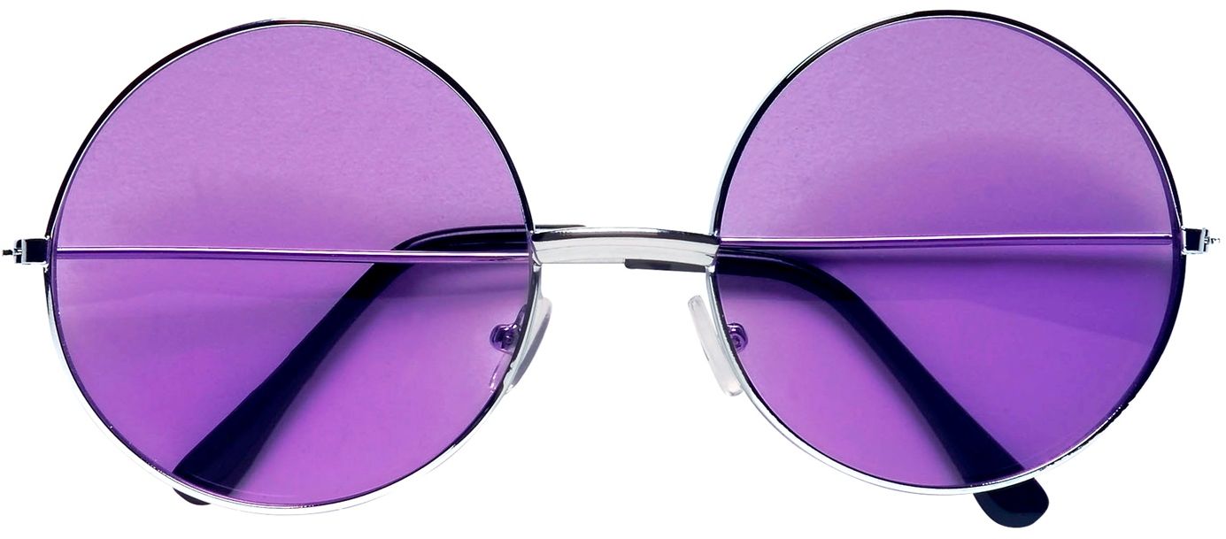 Hippie Retro Bril Paars