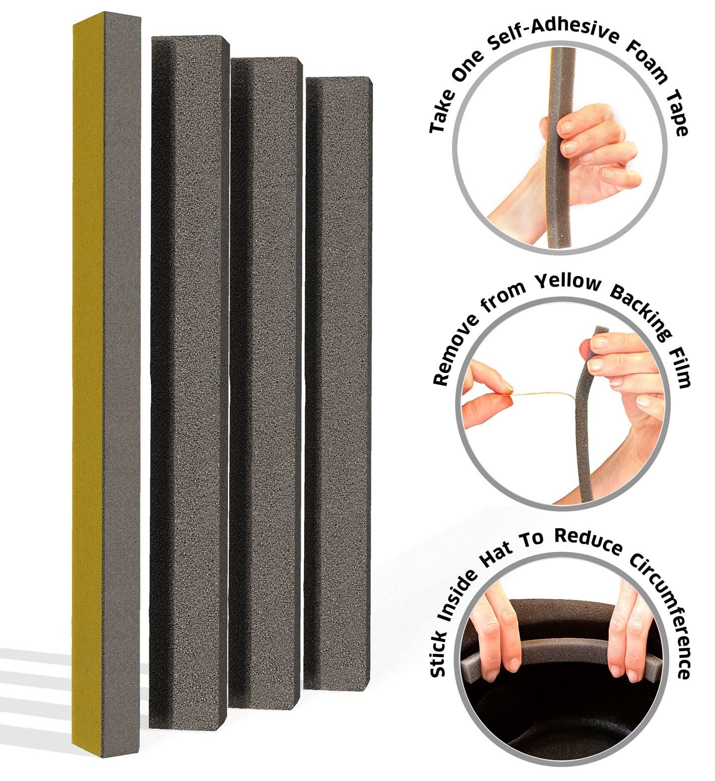 Hoedverkleiner Set Zelfklevende Strips