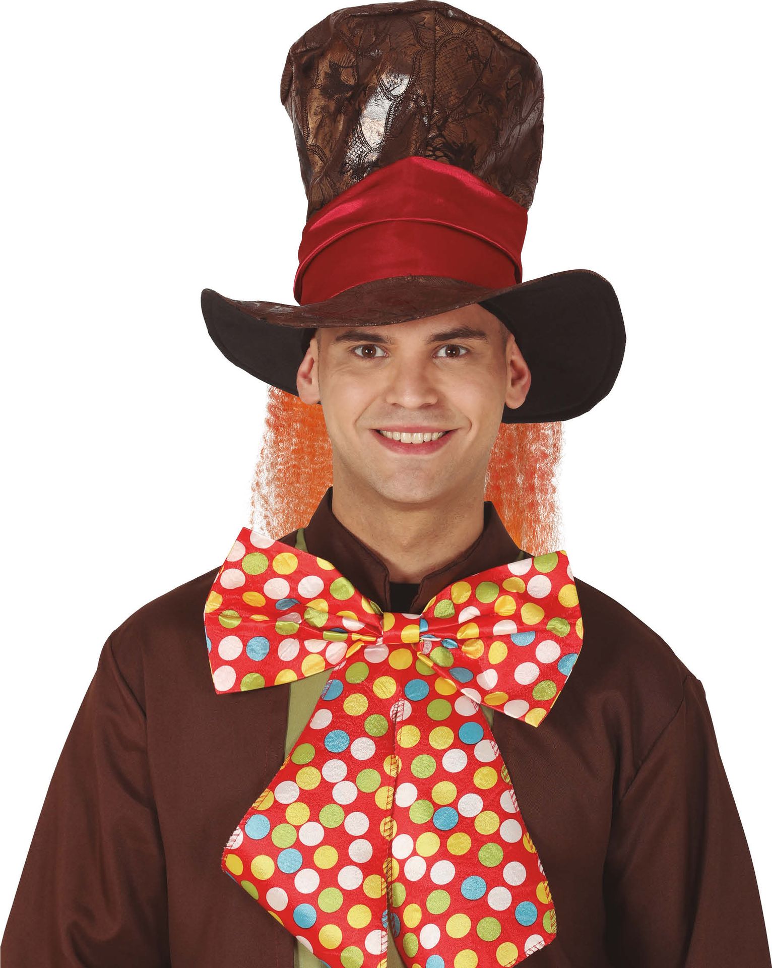 Hoge Mad Hatter Hoed met Haar
