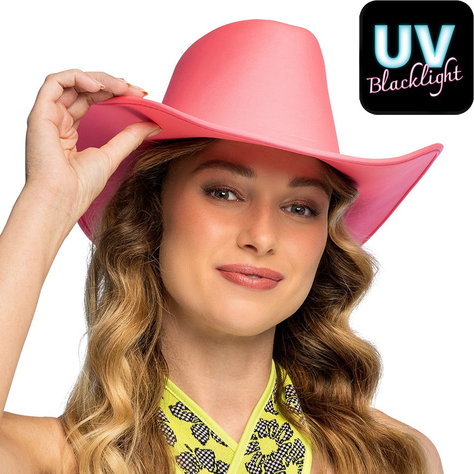 Hoge Neonroze Festival Cowboyhoed