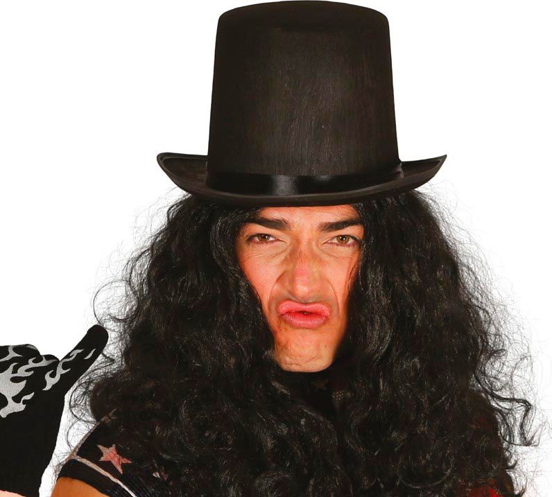 Hoge Zwarte Slash Hoed