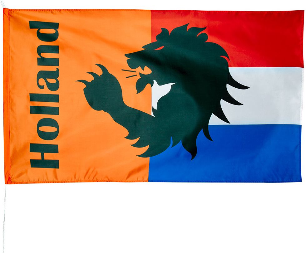 Holland oranje supporters vlag