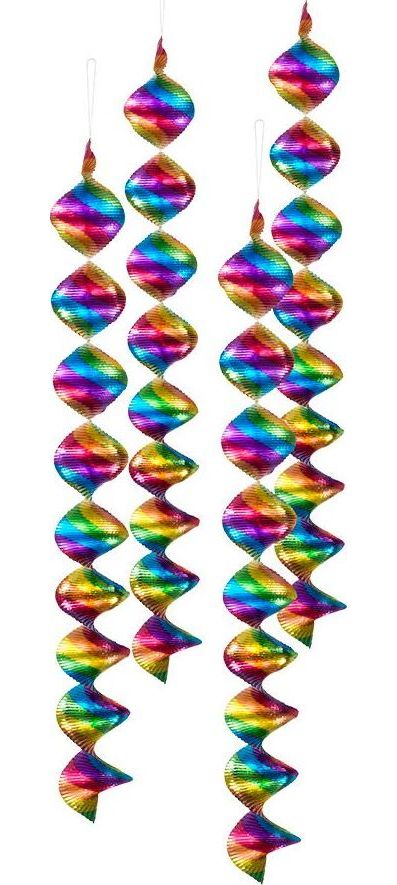 Holografische Decoratie Spiralen 7,5cm