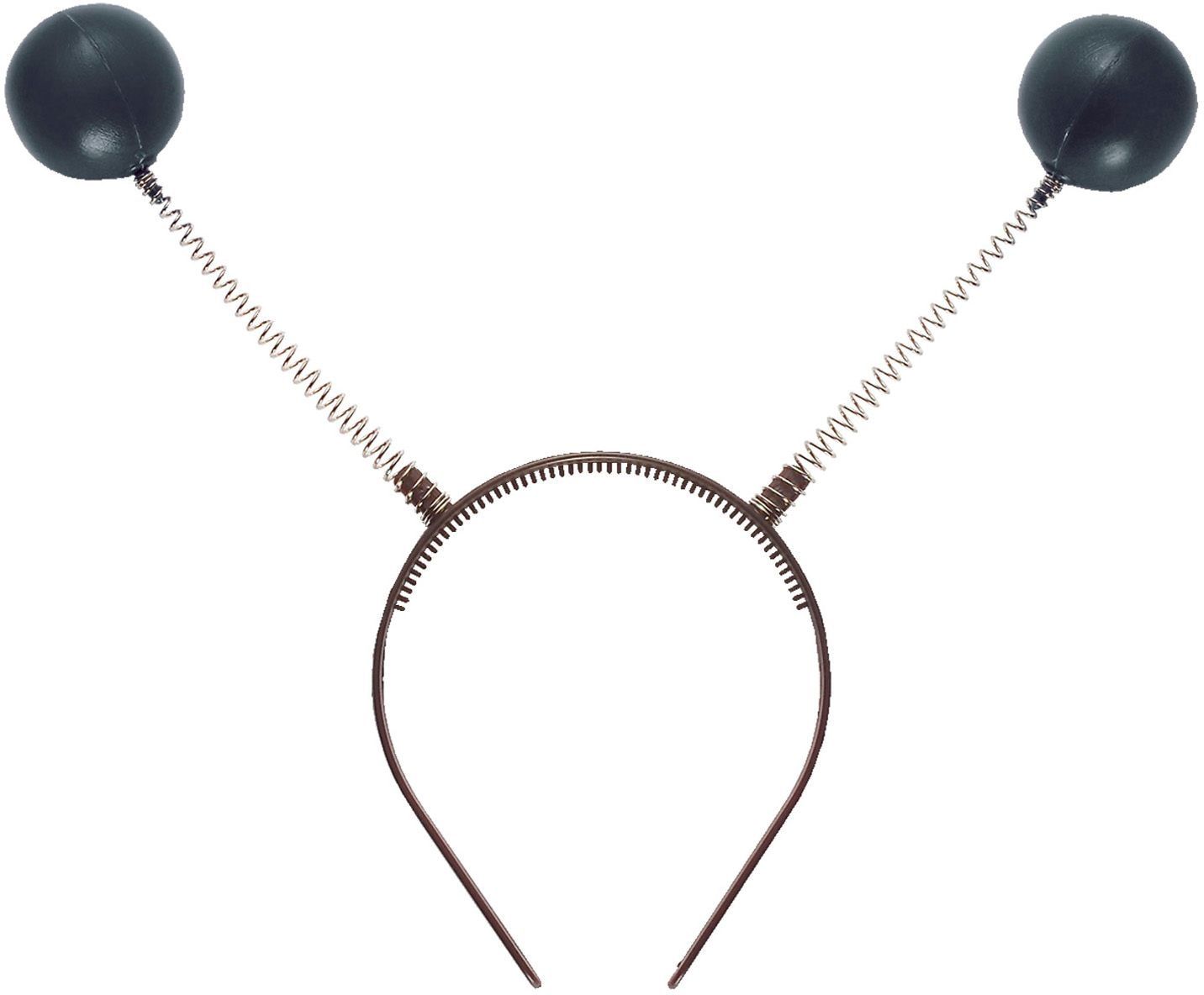 Hoofdband met Zwarte Glitter Antennes