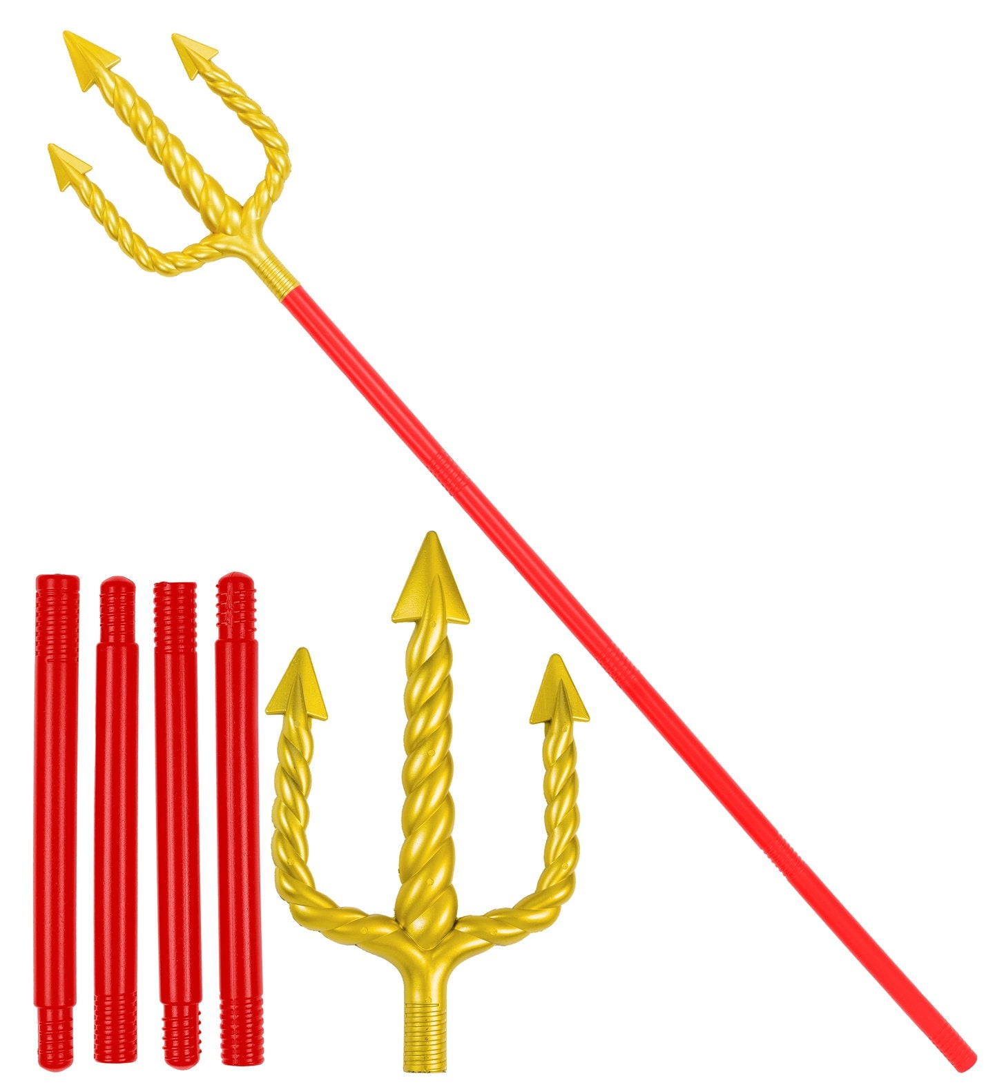 Hooivork Rood Goud Carnaval Accessoire