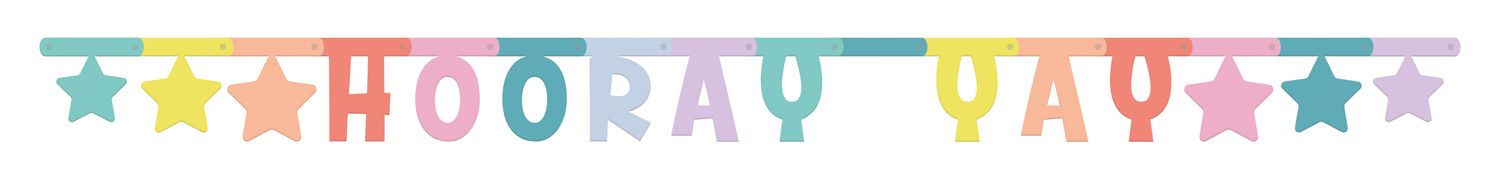 Hooray Yay Letterslinger Gekleurd