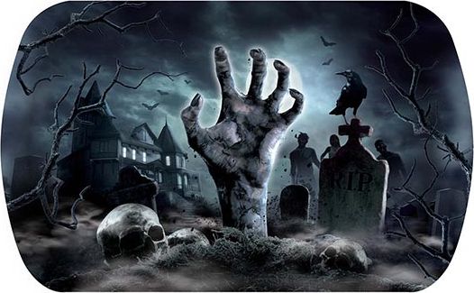 Horror Begraafplaats Dienblad