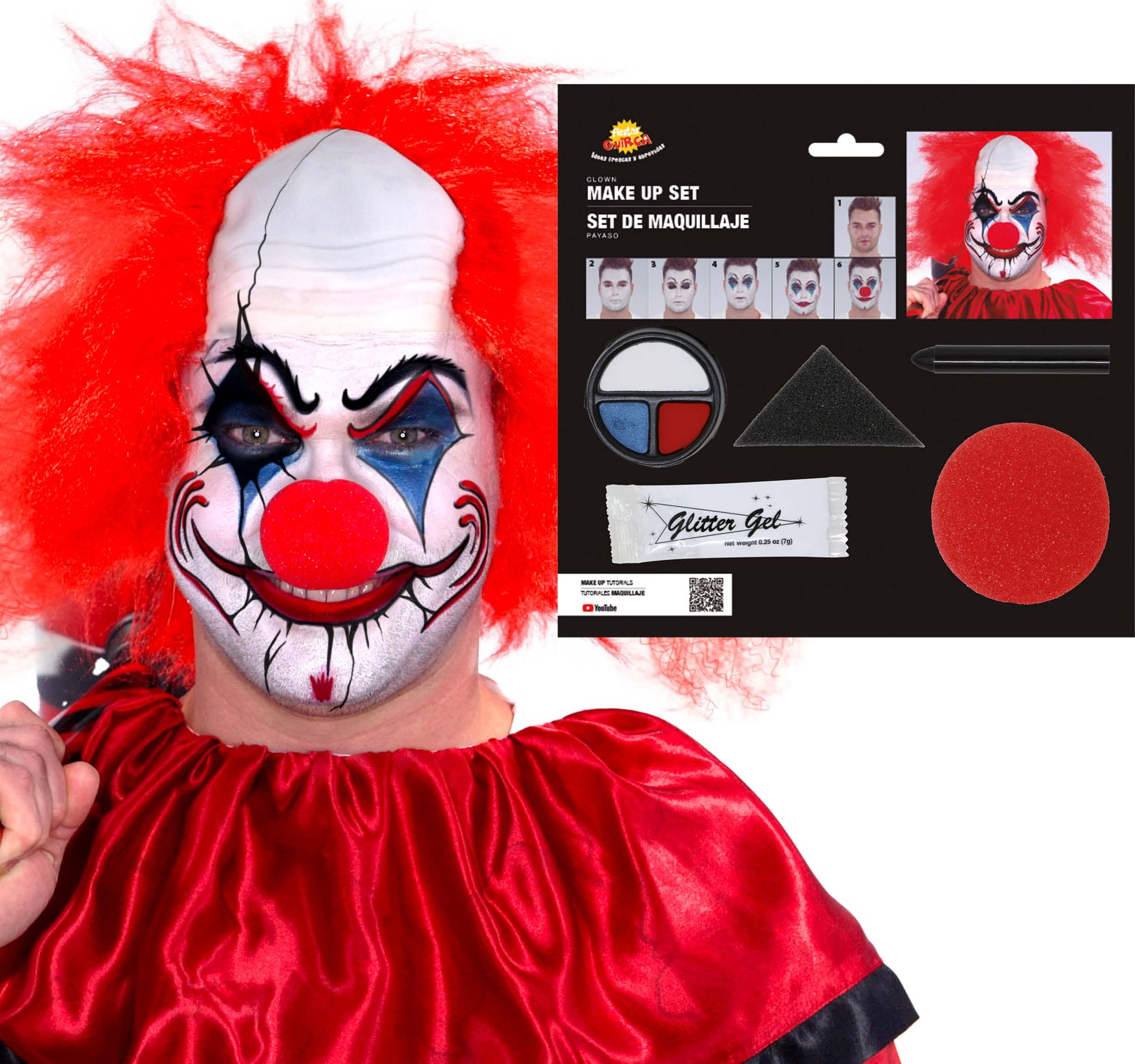 Horror Clown Make Up Set