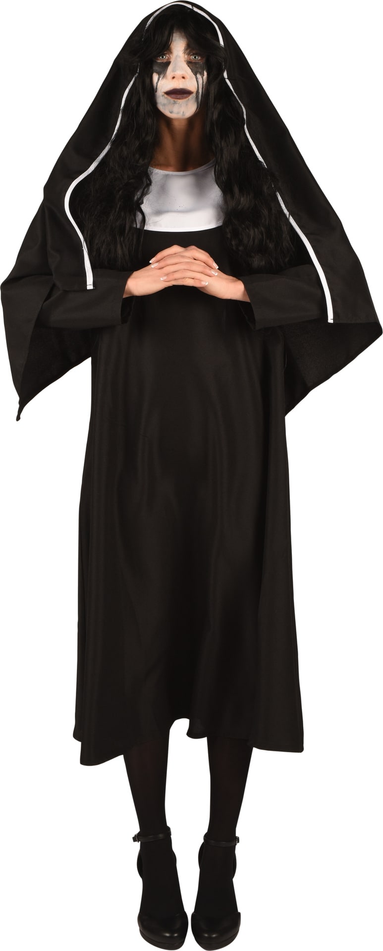Horror Non Kostuum Dames Zwart Wit Halloween