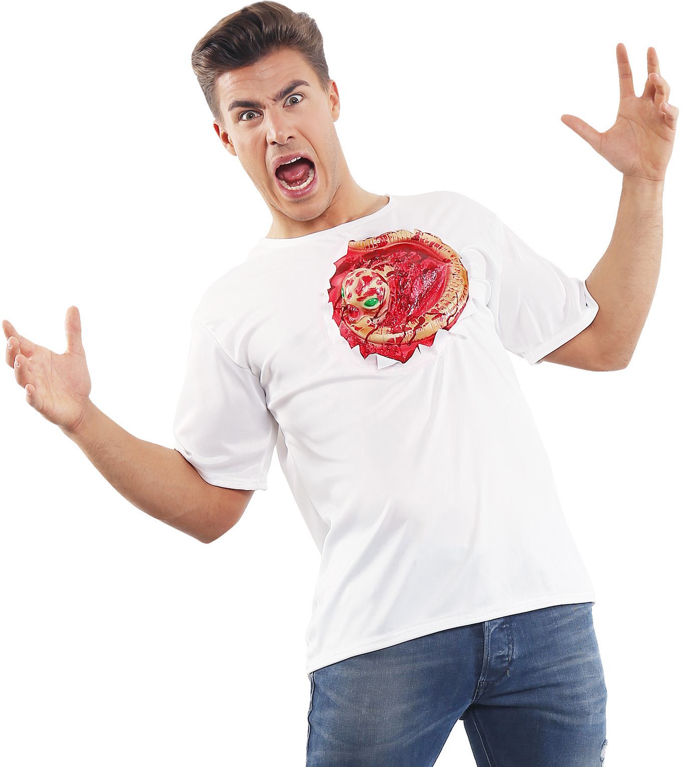 Horror T-Shirt met Alien Xl