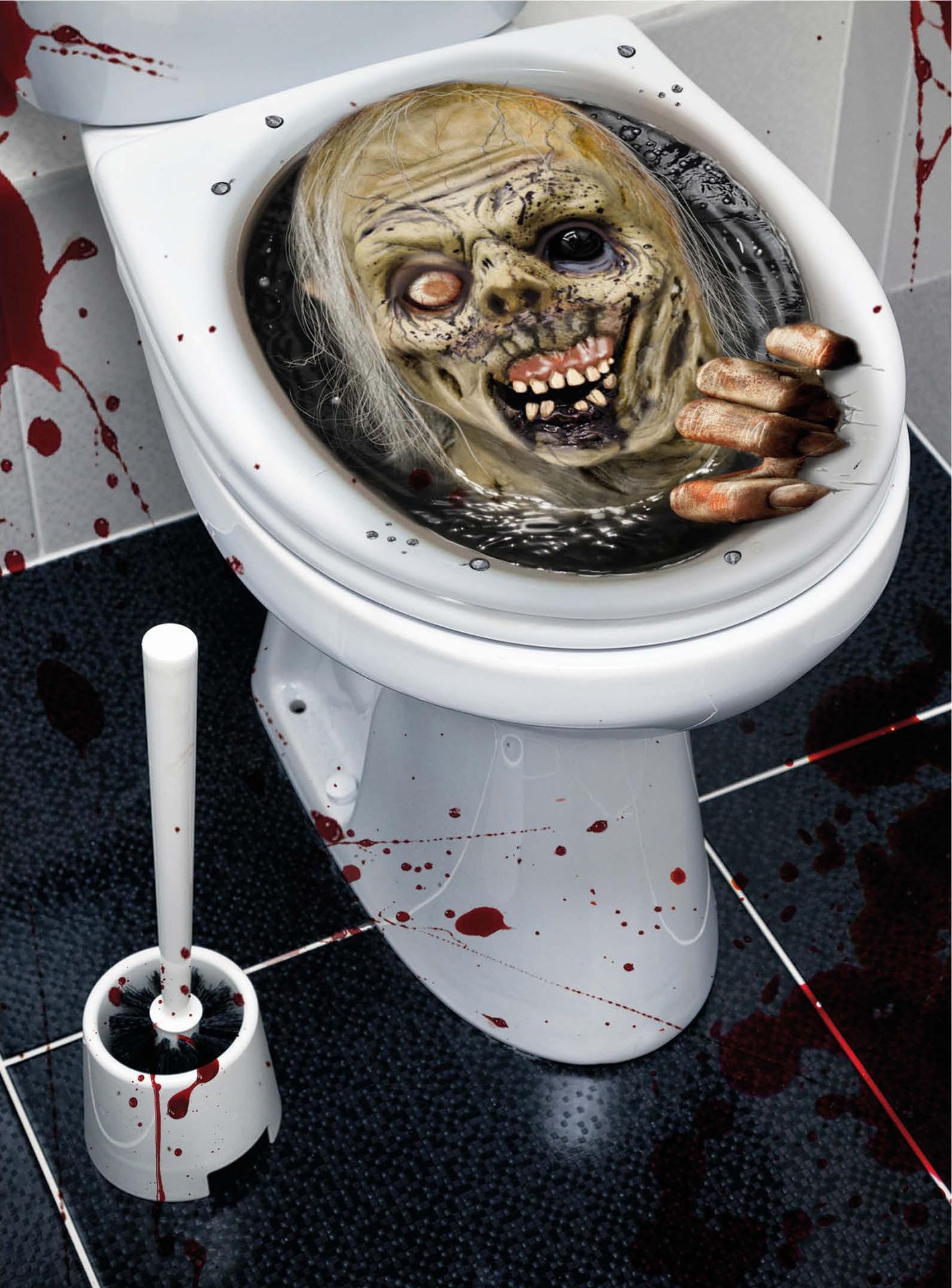 Horror Zombie Toilet Decoratie
