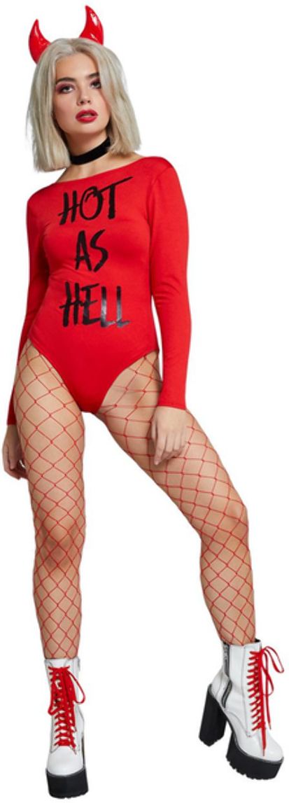 Hot As Hell Duivel Dames Outfit Rood