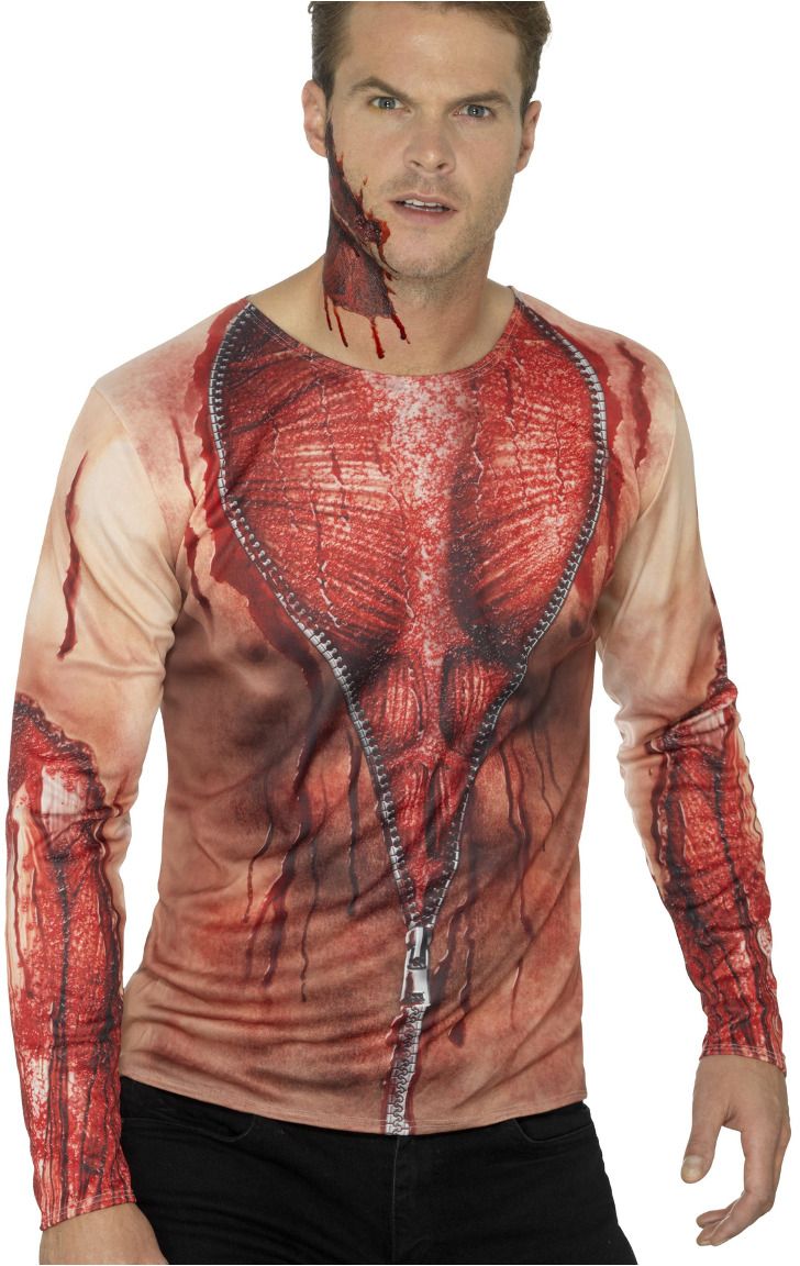 Huid Lichaam Shirt Halloween