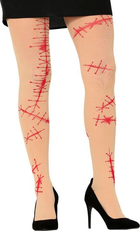 Huidkleurige Panty met Littekens