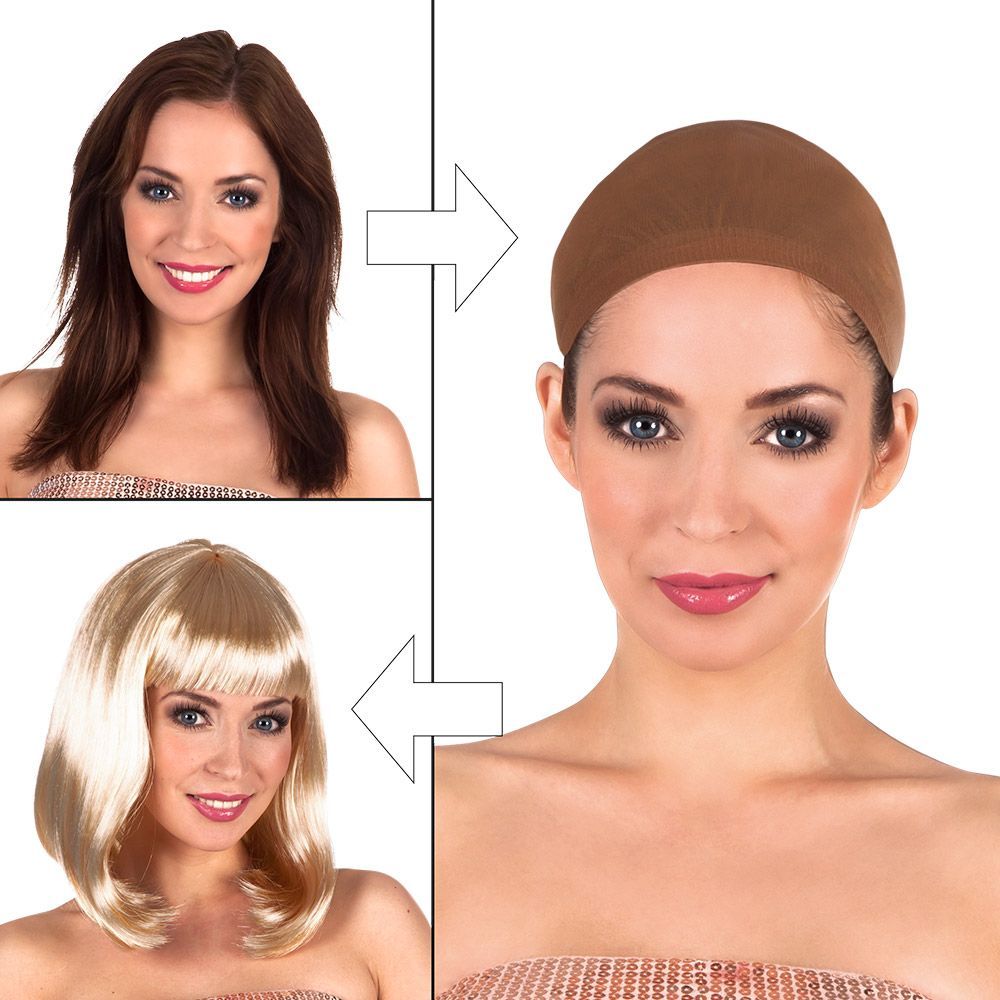 Huidskleurig Haarnetje Pruik
