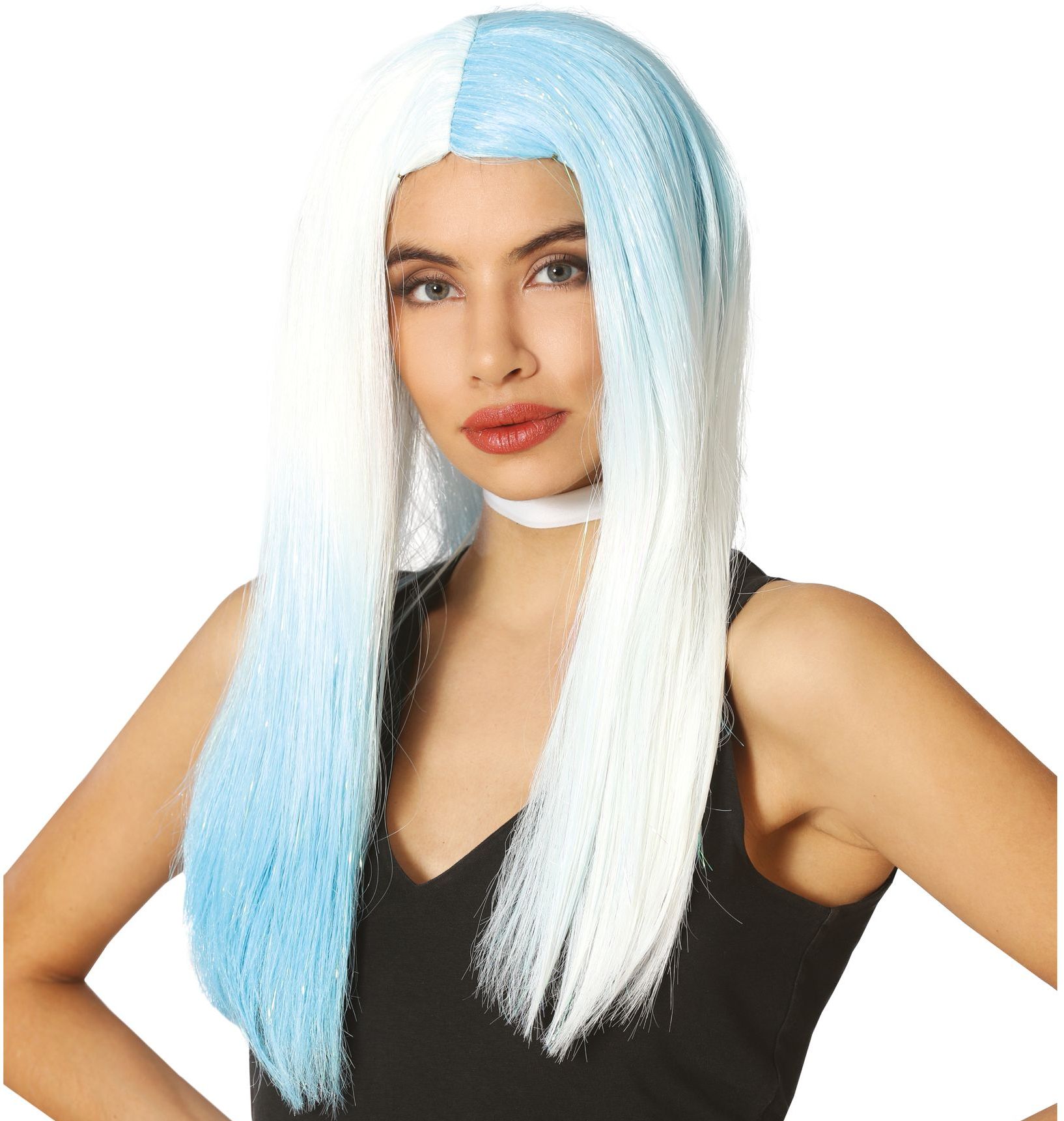 Ijs Blauwe Pruik Dames