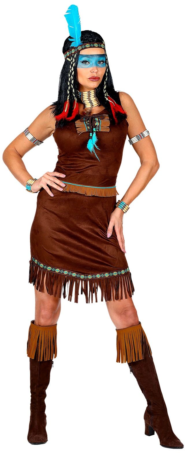 Indiaan Jurkje Dames Bruin