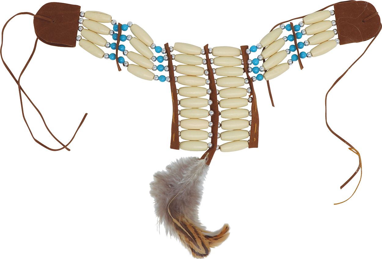 Indiaanse Nekband met Veer