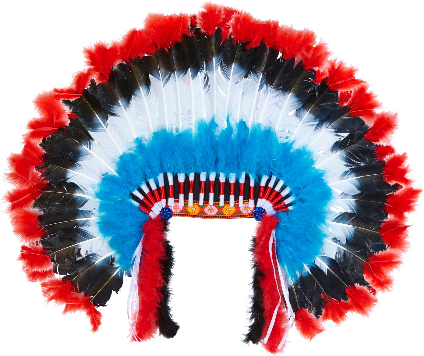 Indianen Hoofdtooi met Marabou