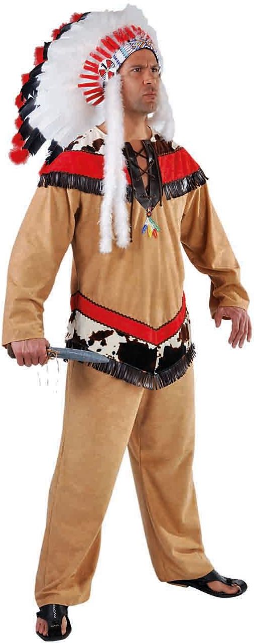 Indianen Outfit Bruin Heren