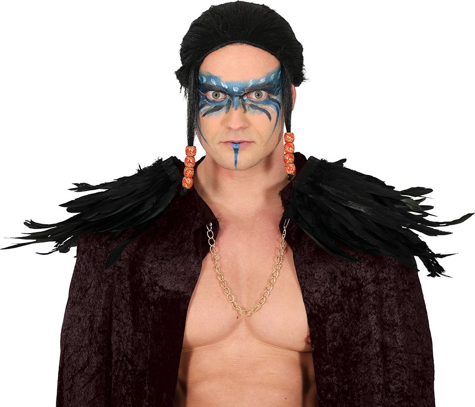 Indianen Schoudervullingen Zwarte Veren