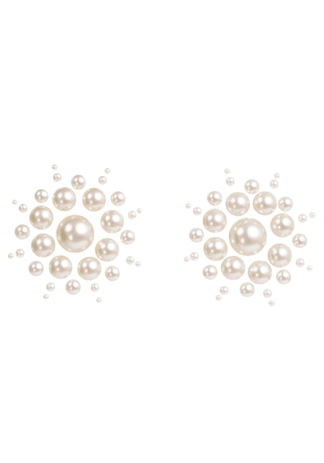 Isla White Nipple Jewel Stickers - Elegante Lichaamsversiering
