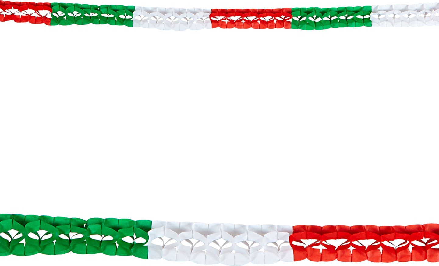 Italiaanse vlag papier slingers