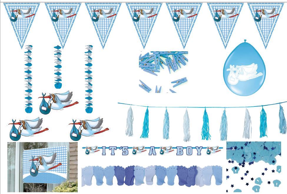 It's A Boy Feestpakket Geboorte Jongen Compleet