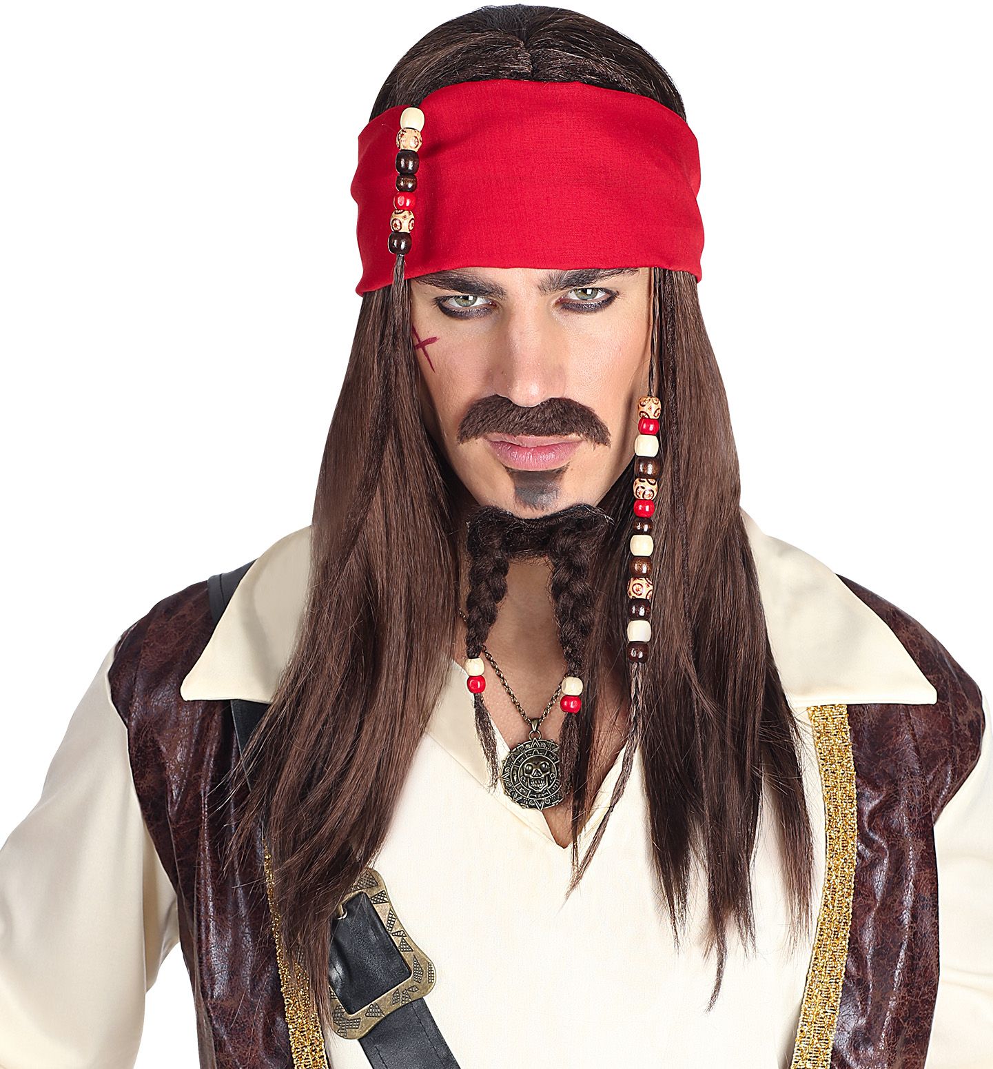 Jack Sparrow Pruik Pirates Of The Carribean