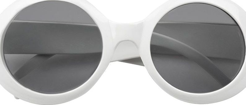 Jackie Sixties Bril Wit