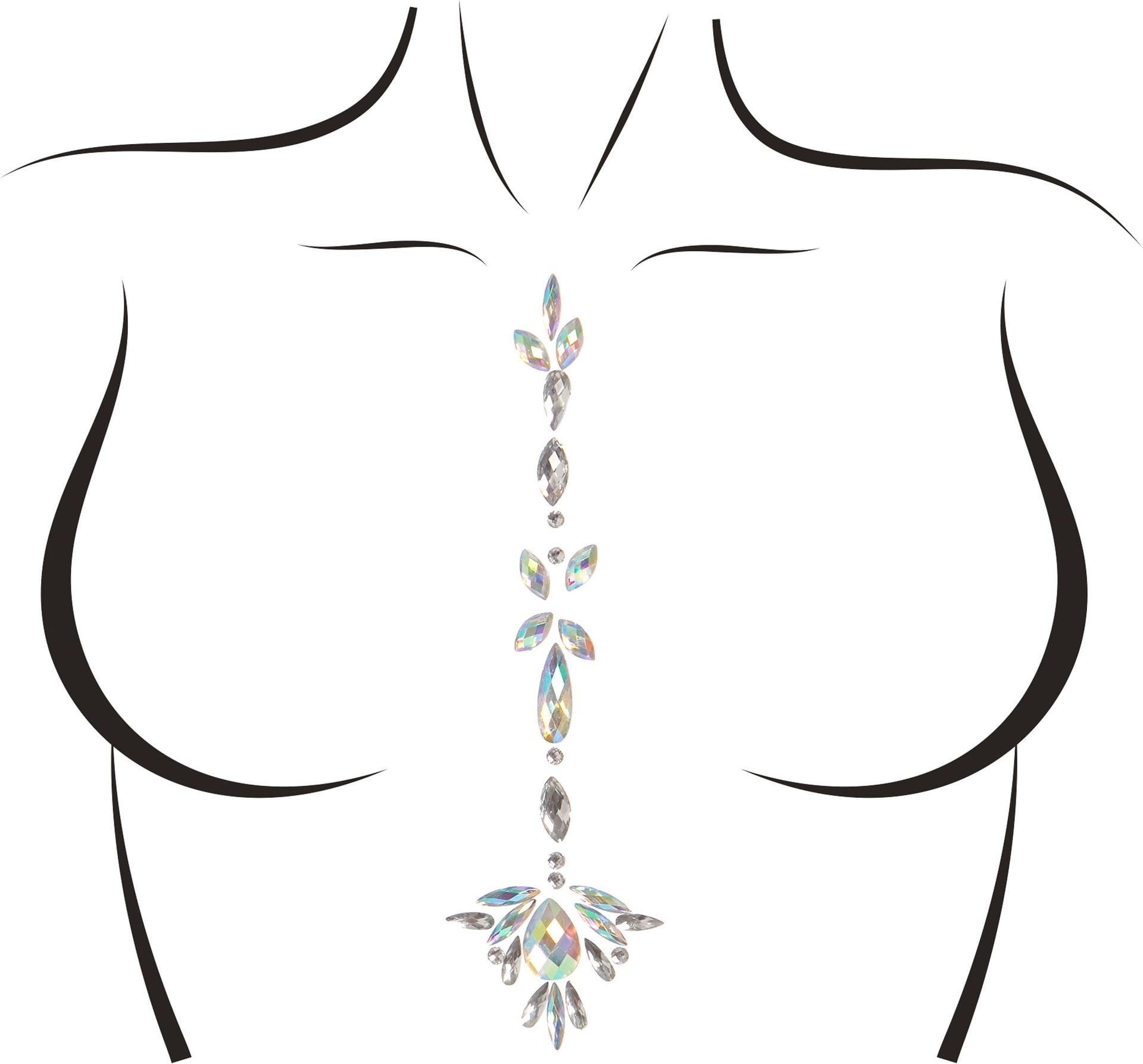 Jade body jewel stickers