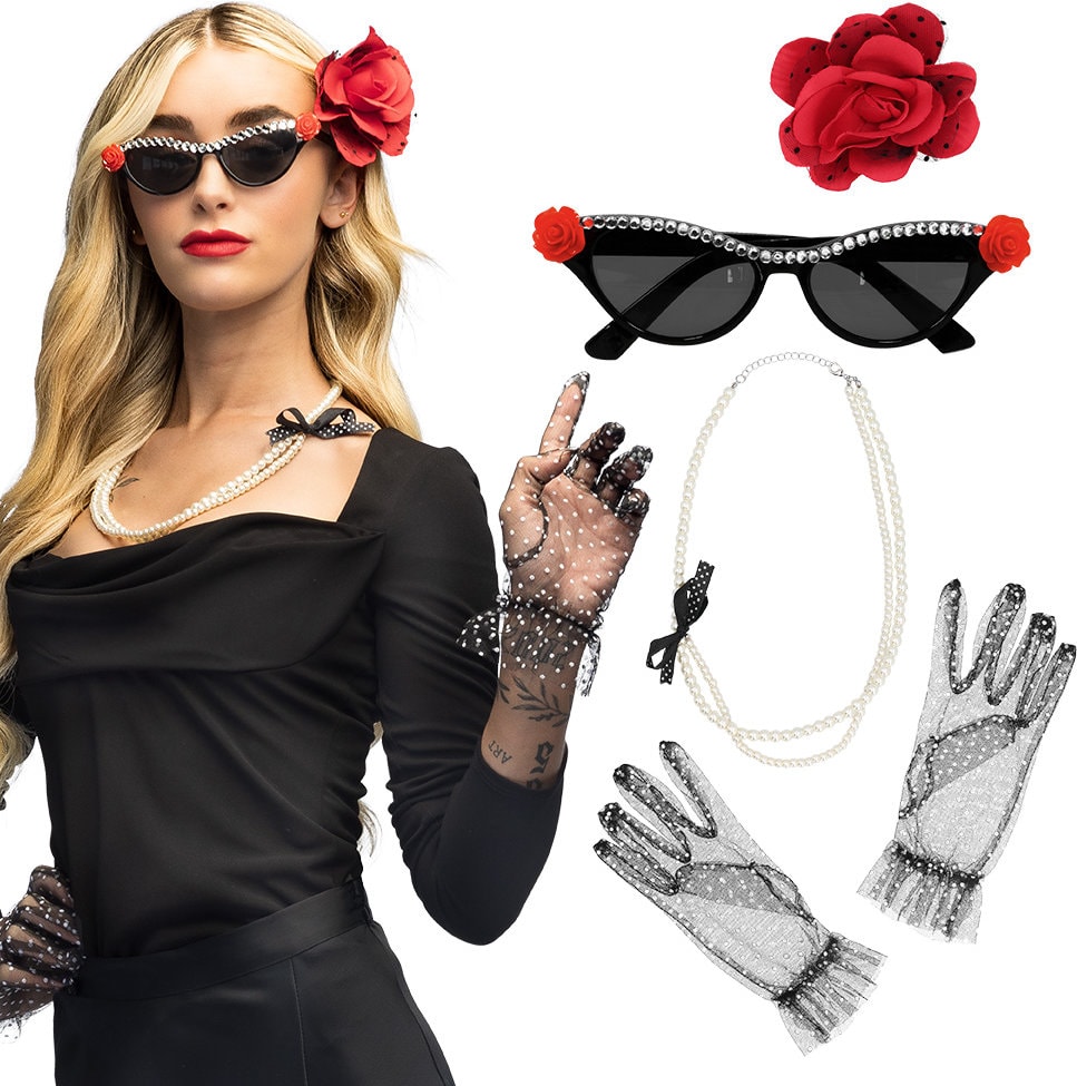 Jaren '50 Vintage accessoire Party Set Dames