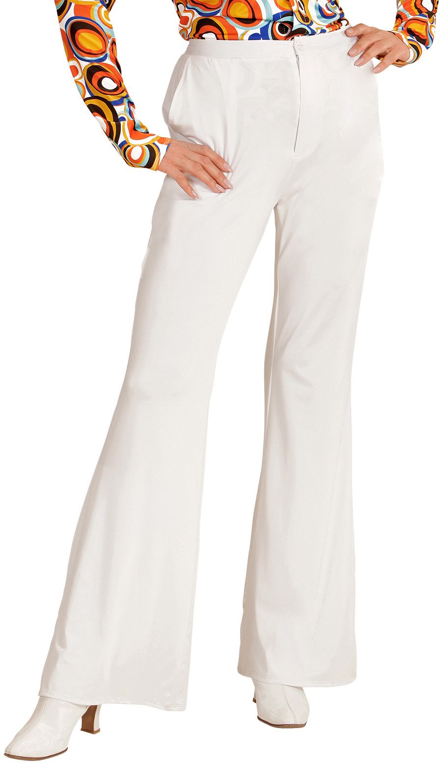 Jaren 70 Broek Dames Wit