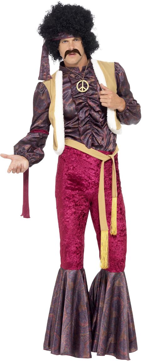 Jaren 70 Paars Rocker Kostuum