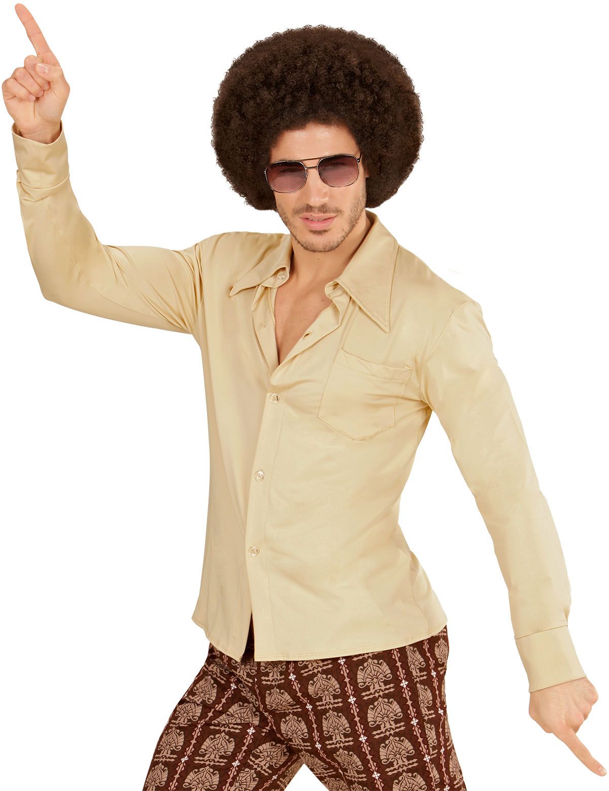 Jaren 70 Shirt Beige