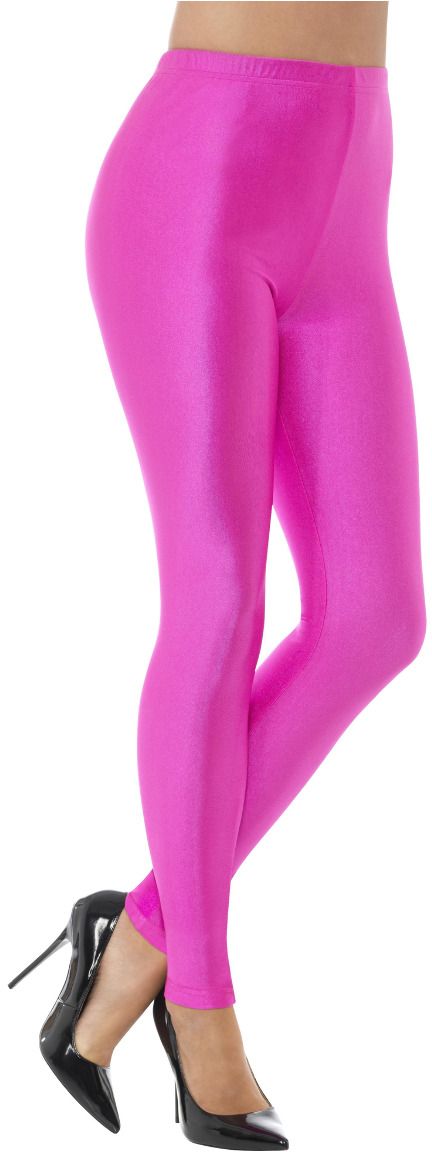 Jaren 80 Neon Leggings Roze