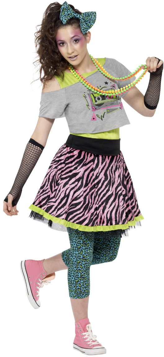 Jaren 80 Wild Meisjes Kostuum