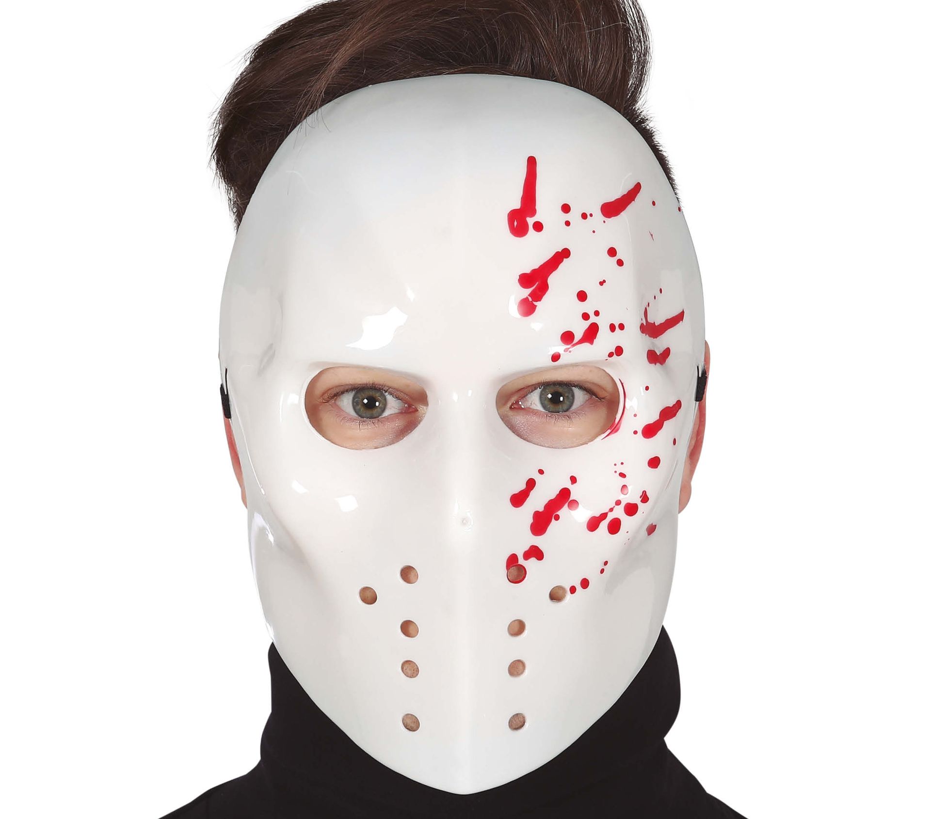 Jason Bloederig Wit Hockey Masker