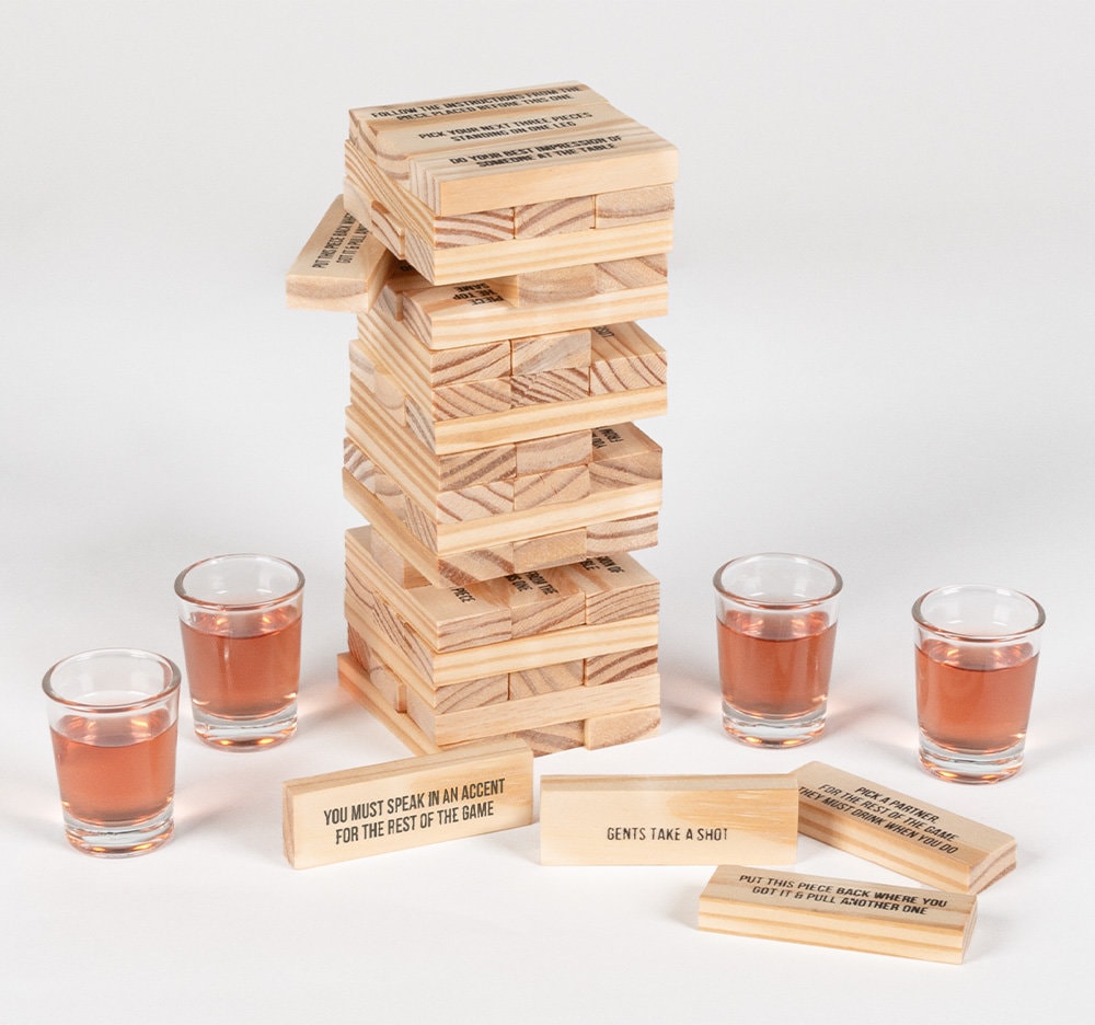 Jenga Drankspel Drinking tower