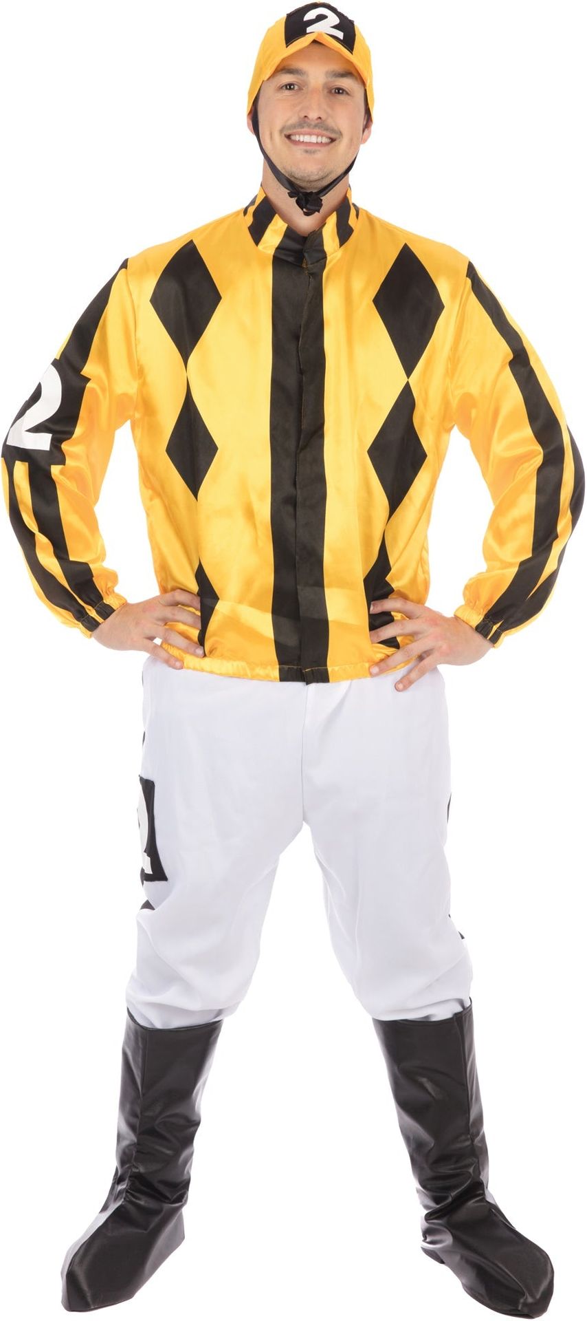 Jockey Kostuum Geel Zwart