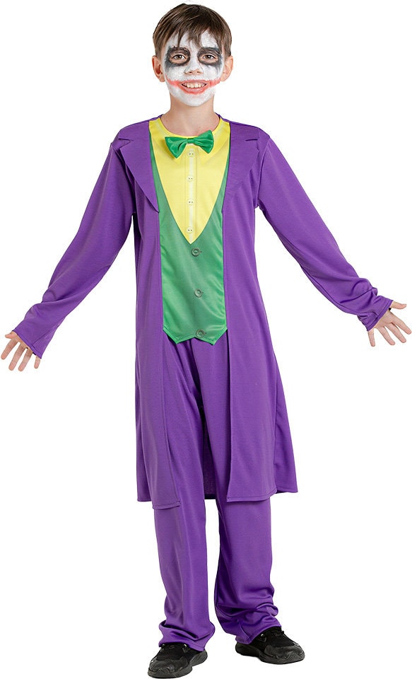 Joker Kostuum Jongens Paars