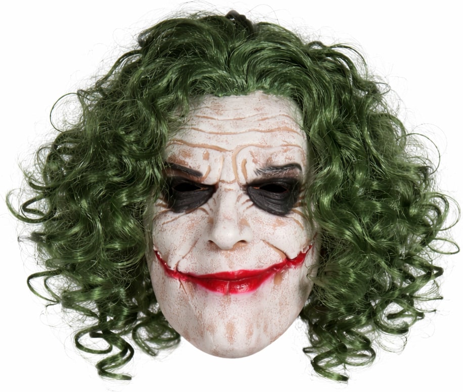 Joker Masker met Groen Haar Halloween