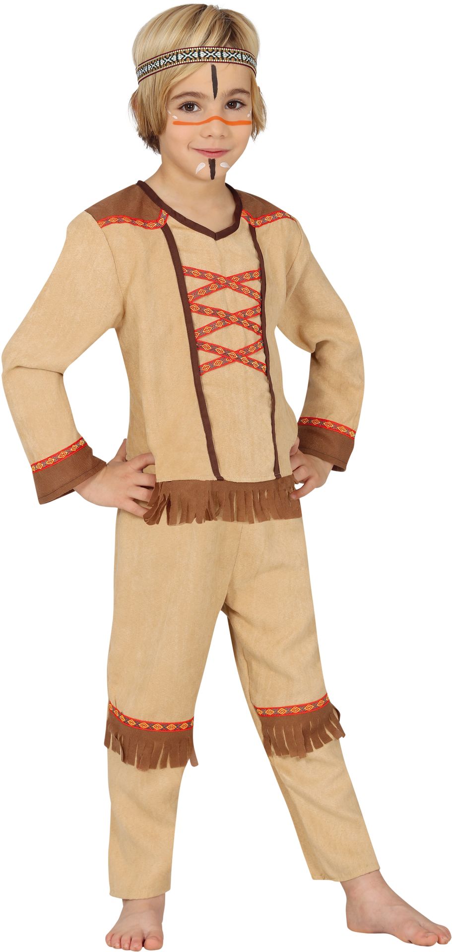 Jonge indiaan outfit