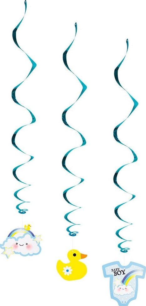 Jongen Geboorte Swirl Baby Boy