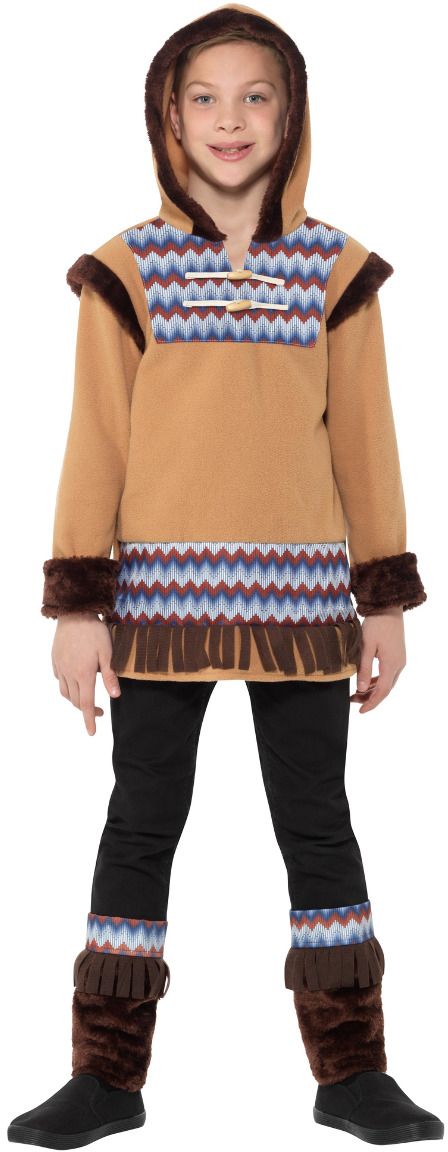 Jongens Eskimo Outfit Bruin